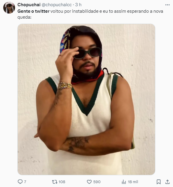 Meme publicado no X, antigo Twitter