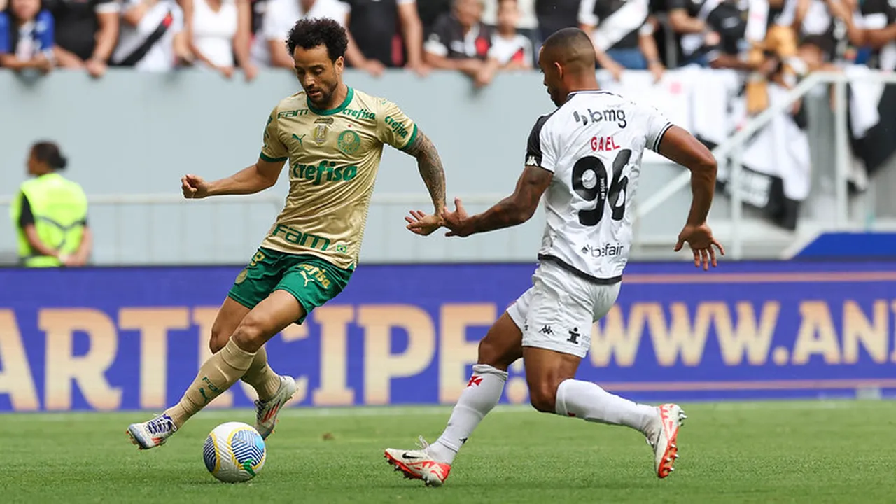 Palmeiras e Vasco fizeram jogo movimentado em Brasília