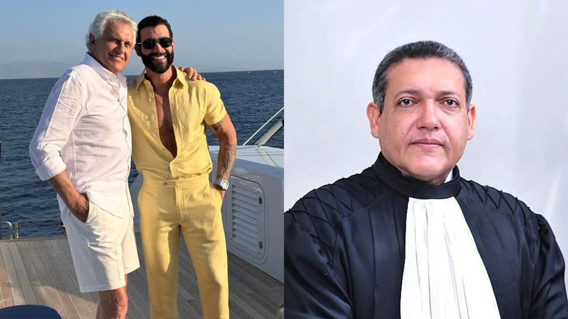 Governador Ronaldo Caiado e o ministro Kassio Nunes Marques