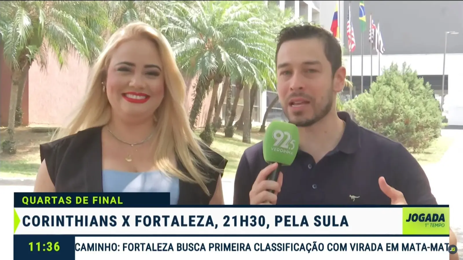 Jogada 1º Tempo ao vivo de São Paulo acompanha preparação do Fortaleza contra o Corinthians