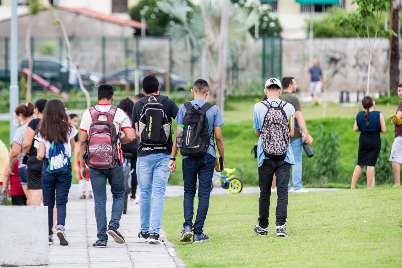 Movimentação no parque