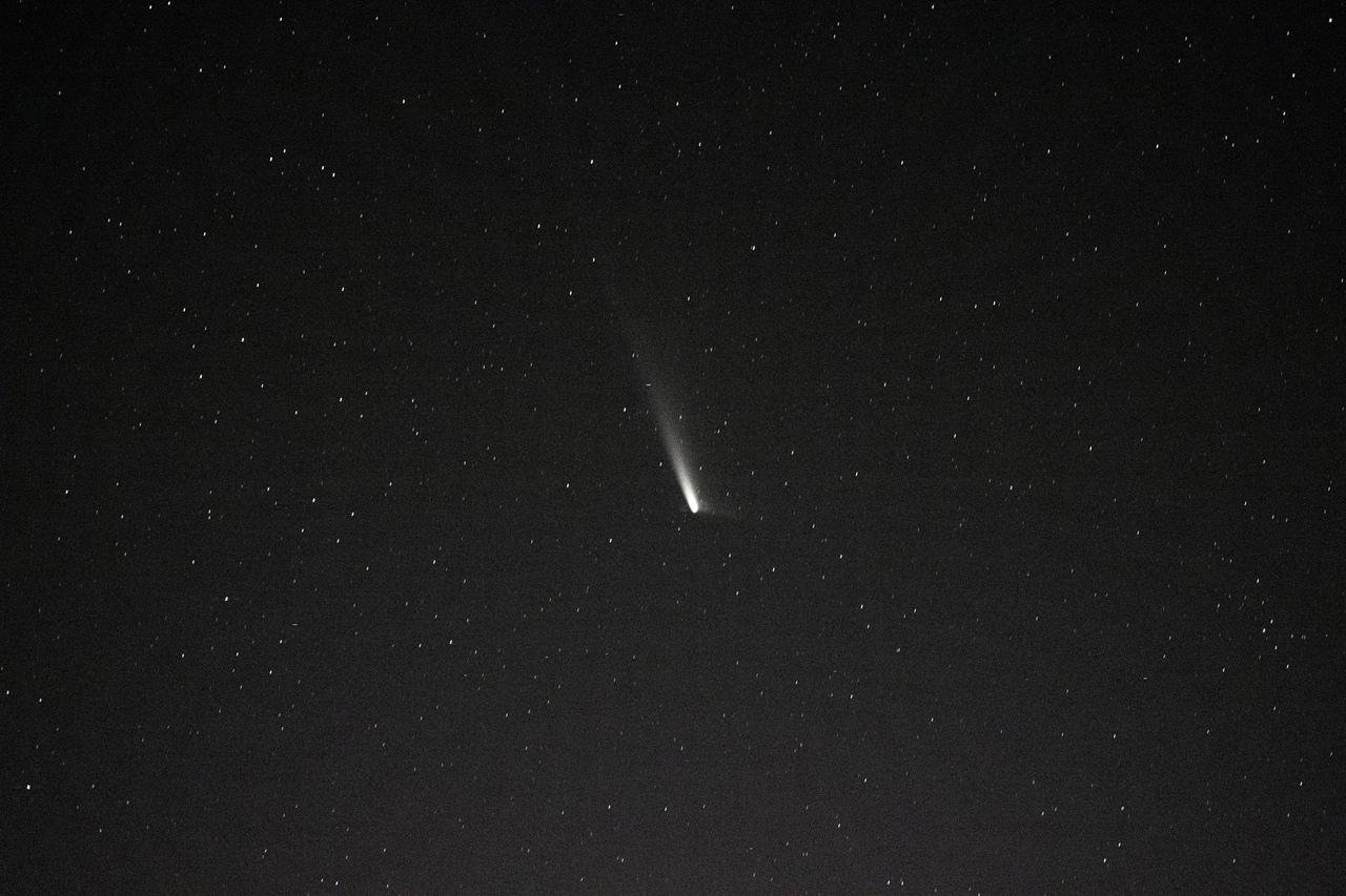 Imagem do Cometa do Século, C/2023 A-3 (Tsuchinshan-ATLAS).