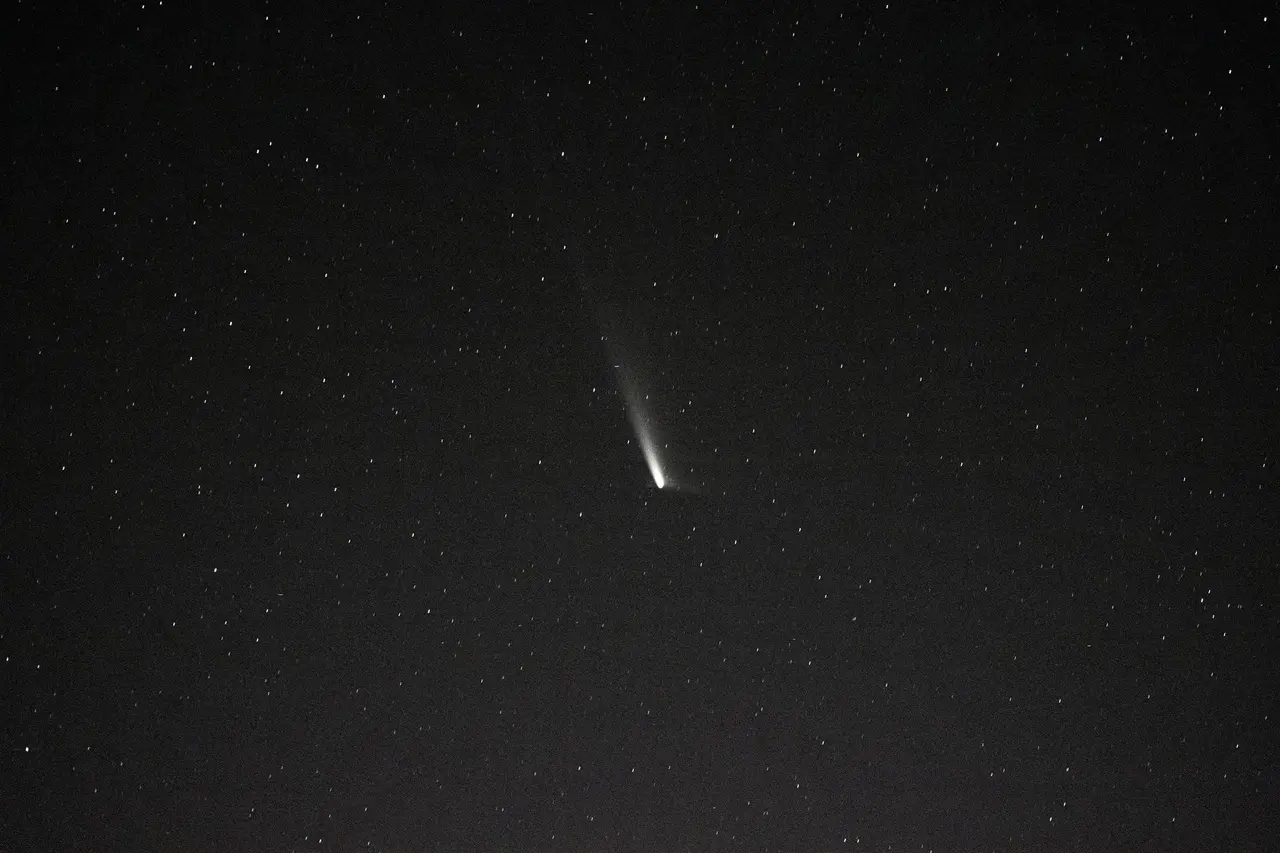 Imagem do Cometa do Século, C/2023 A-3 (Tsuchinshan-ATLAS).