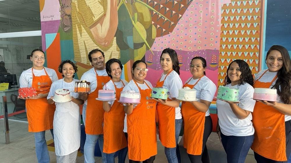 Alunas de curso da Escola de Gastronomia Social