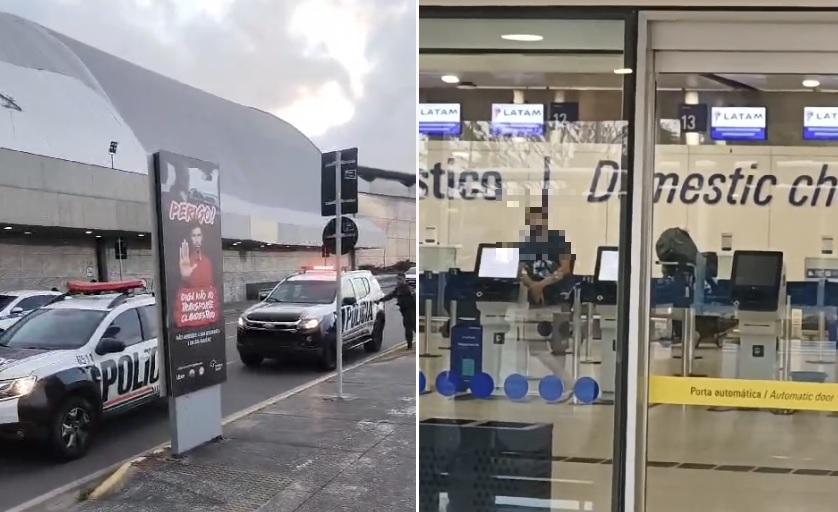 Homem ameaçou funcionário de companhia área com arma