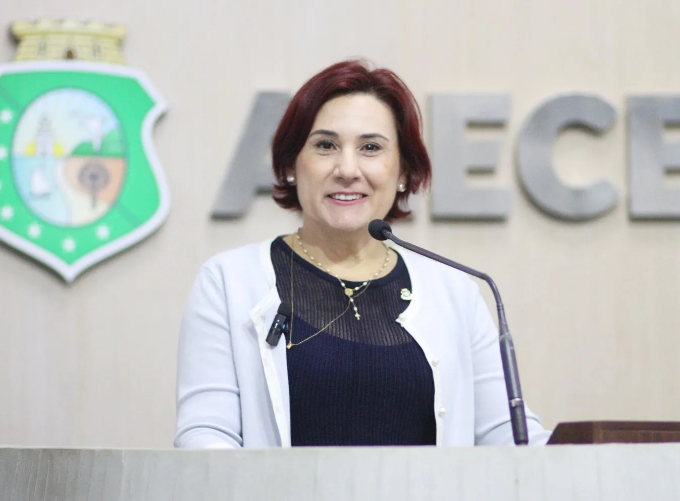 Emília Pessoa é deputada estadual e foi candidata à Prefeitura de Caucaia
