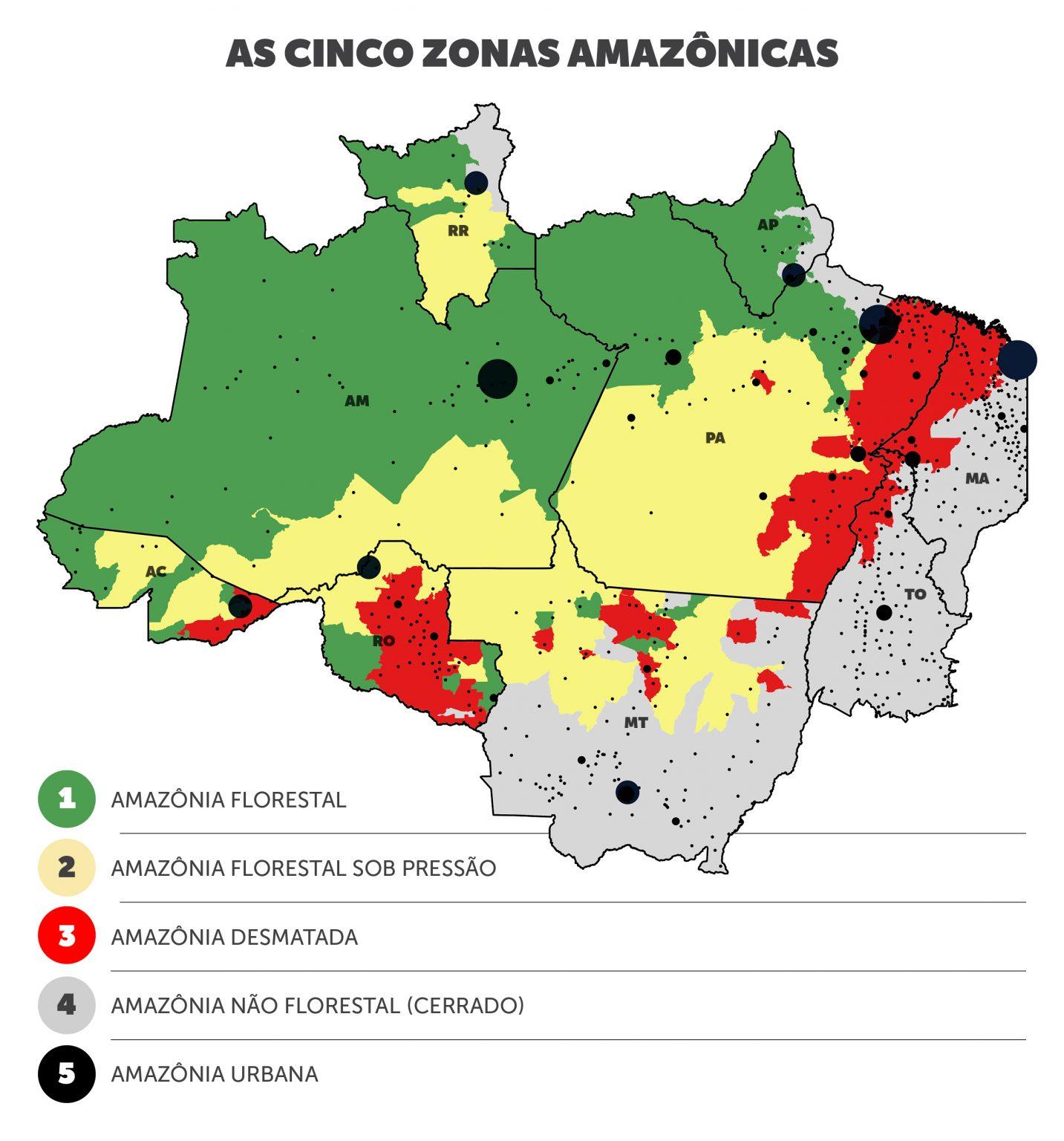 iNFOGRÁFICO COM DADOS DA AMAZÔNIA LEGAL