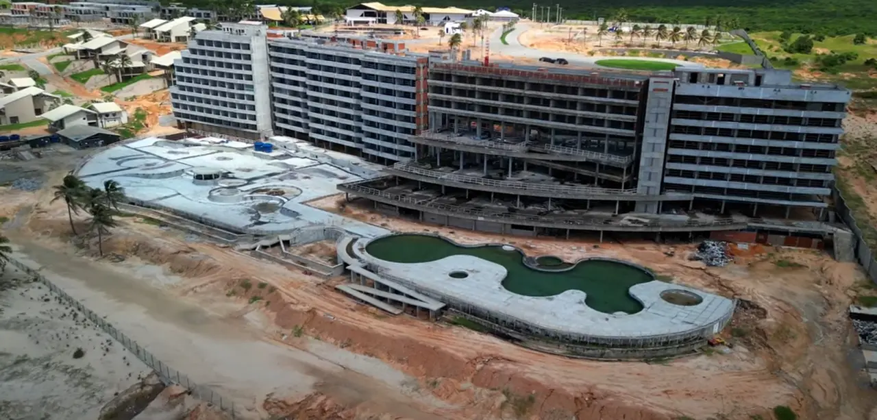 vista aérea de hotel do hard rock em lagoinha