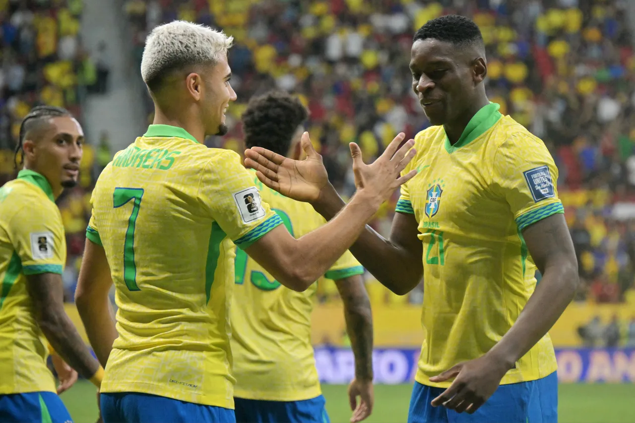 Andreas Pereira e Luiz Henrique entraram muito bem e marcaram gols para o Brasil