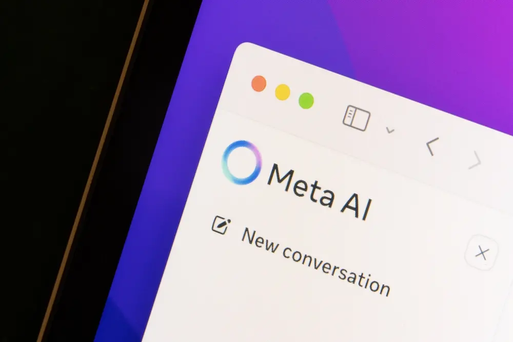 Interface da Meta AI