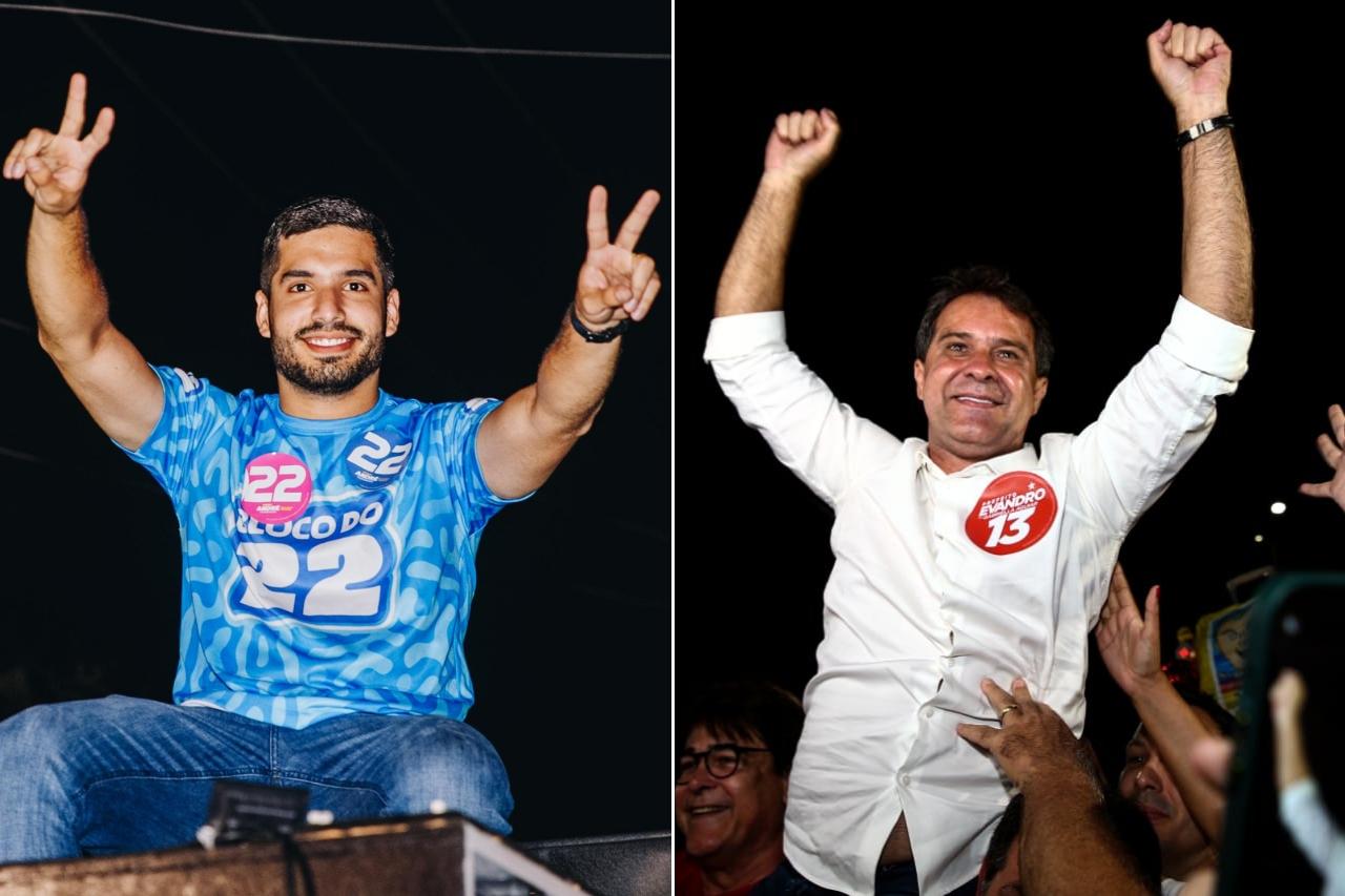 André Fernandes e Evandro Leitão estão numericamente empatados. Ambos somam 43% das intenções de votos