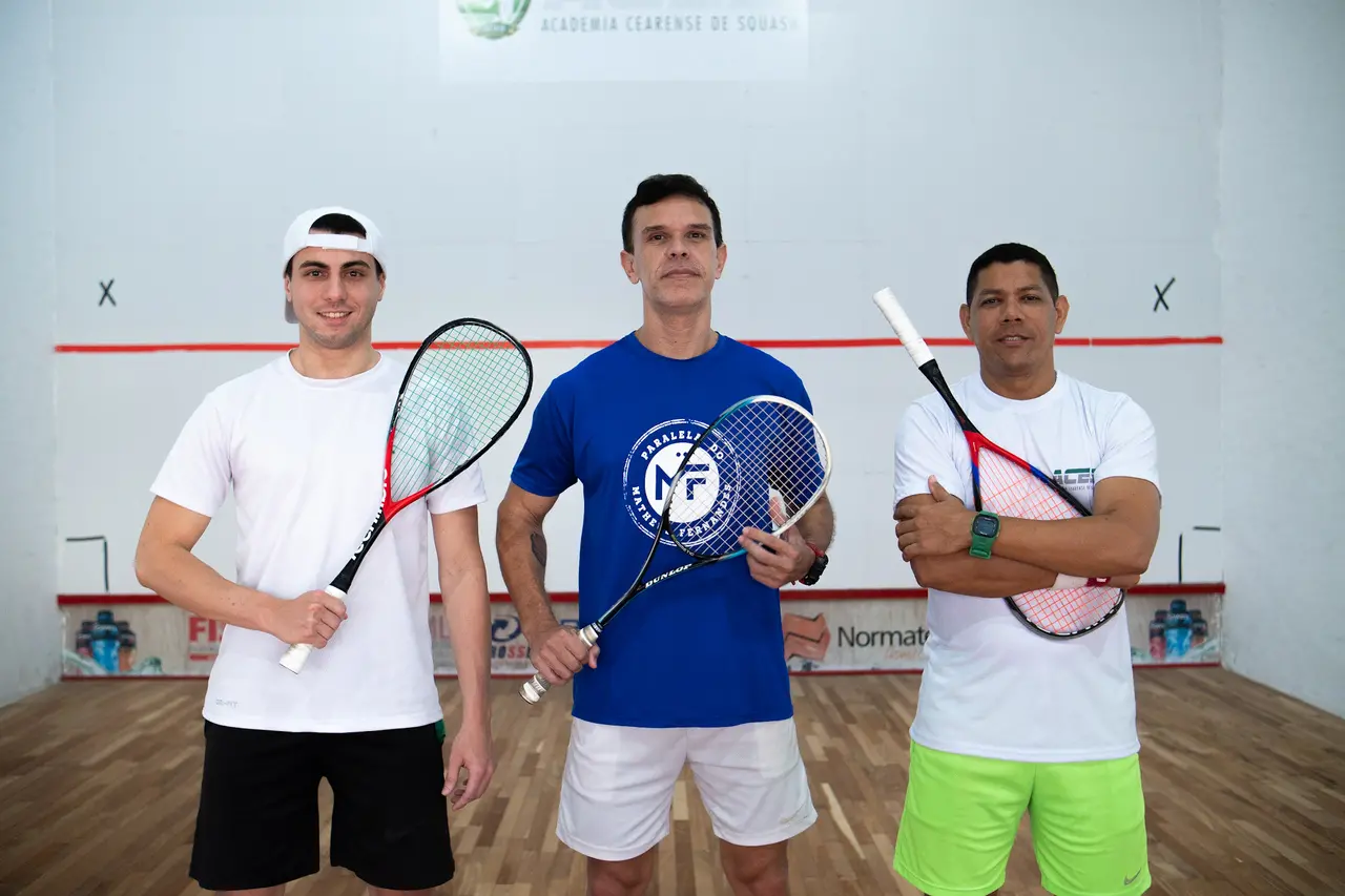 atletas de squash da Academia Cearense de Squash (Aces)