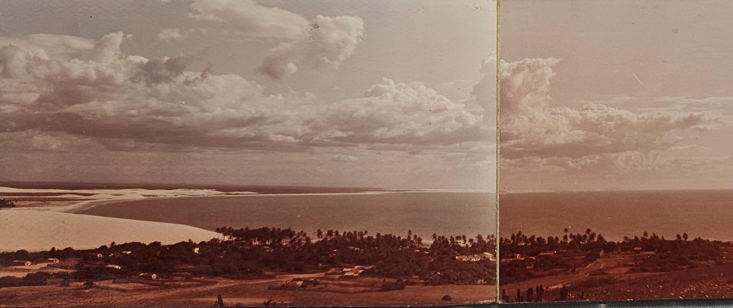 Foto antiga da vista da Vila de Jericoacoara