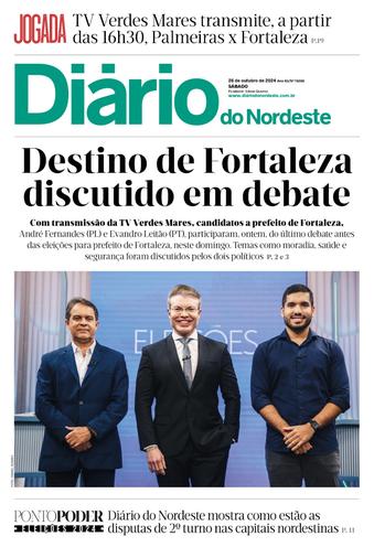 Capa da Edição do dia do jornal Diário do Nordeste