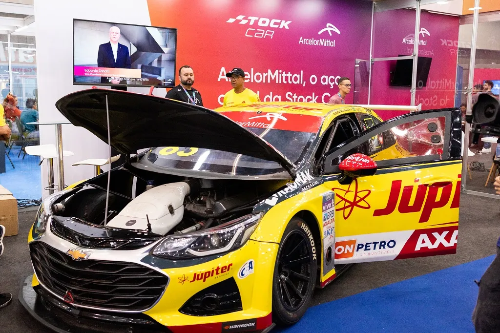 Carro de Stock Car presente durante o evento