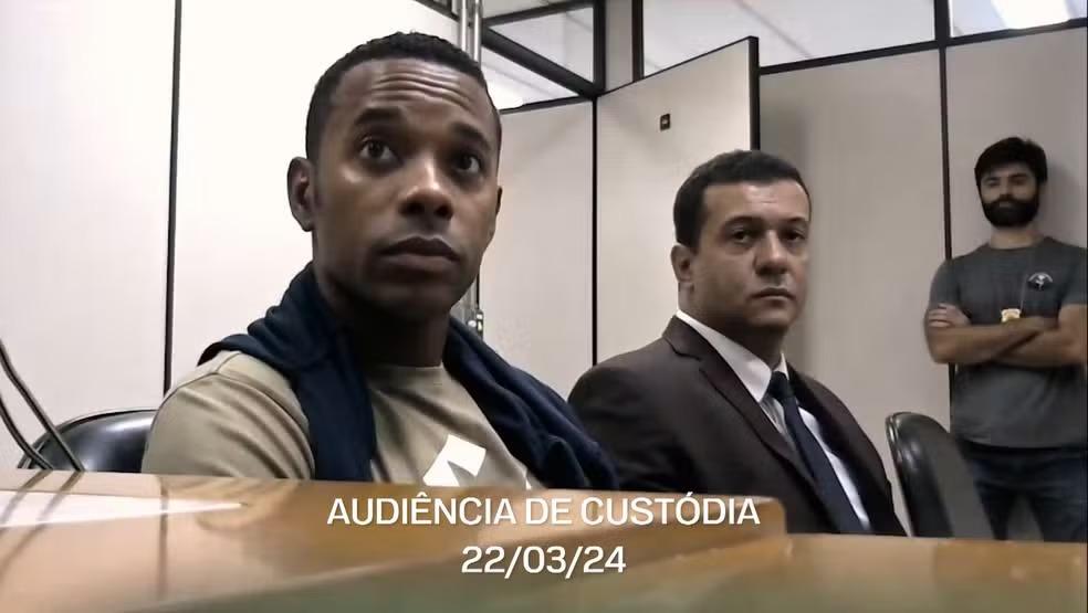 Robinho em audiência de custódia