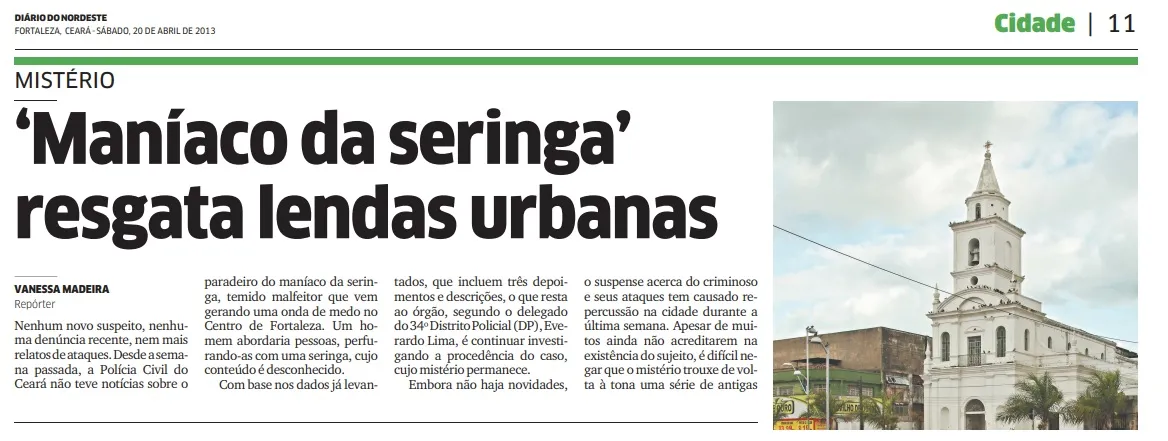 Reportagem de abril de 2013