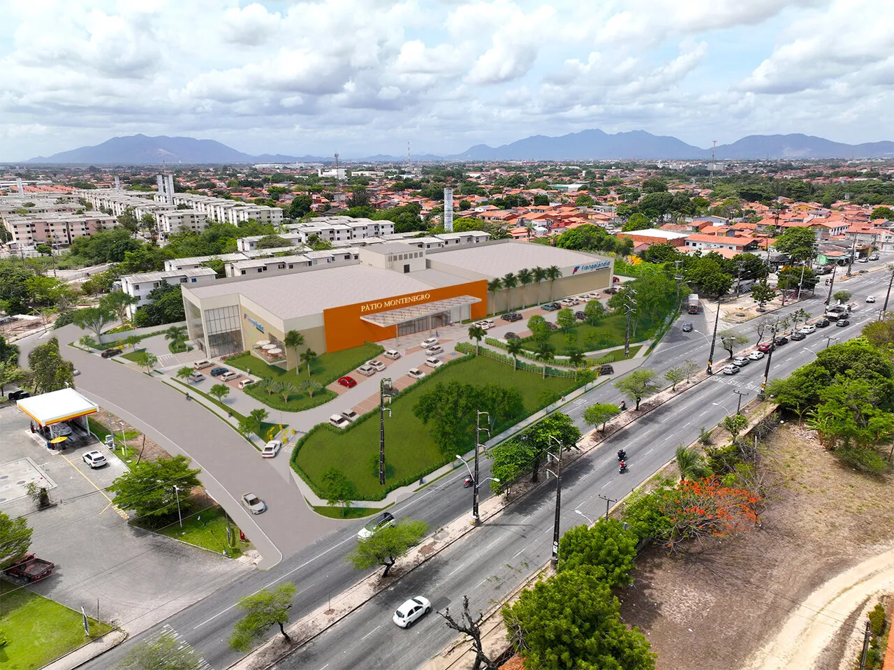 Pátio comercial no bairro José Walter terá cerca de 9.500 metros quadrados e investimento de R$ 20 milhões