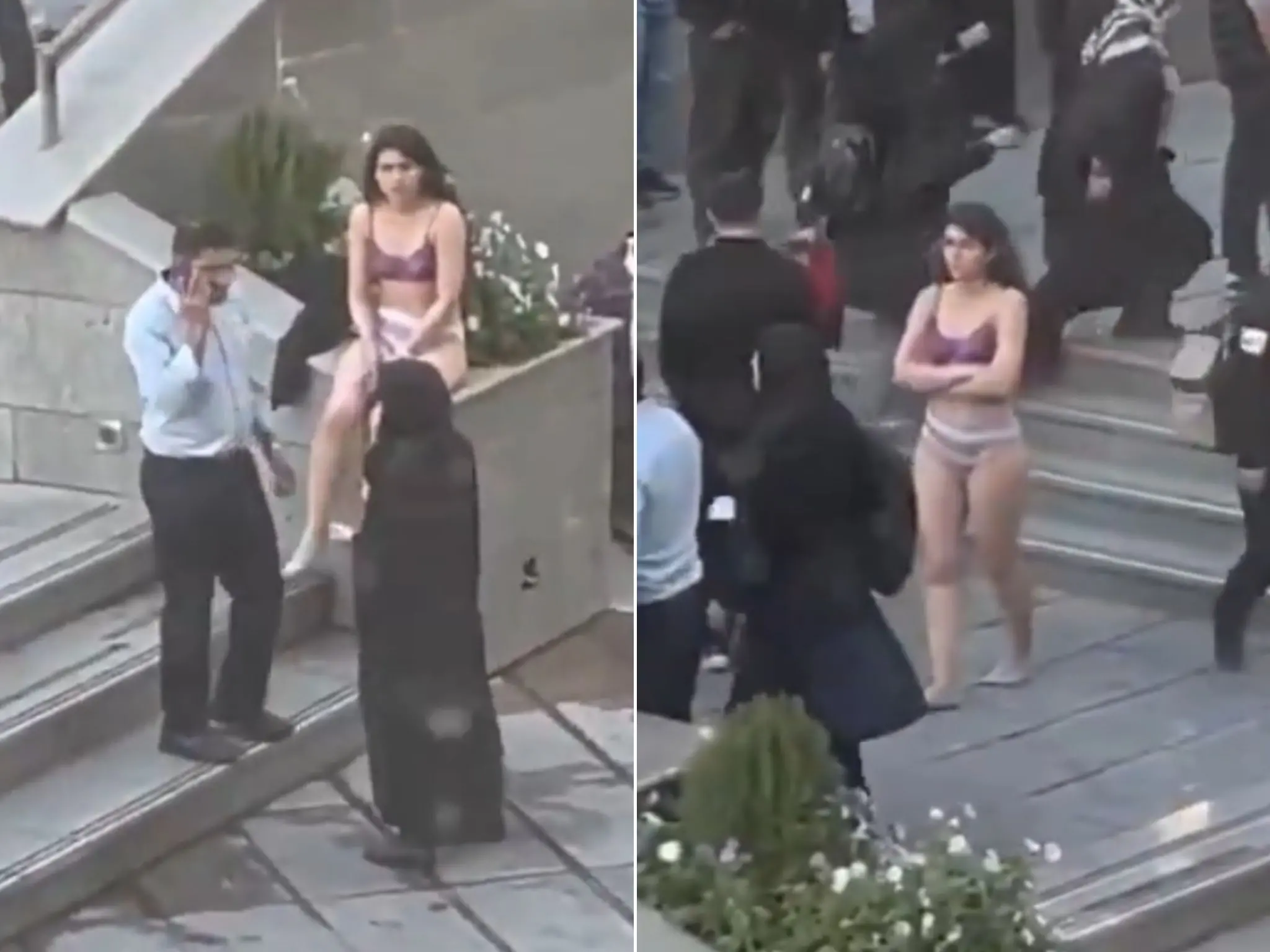 Universitária foi presa após protestar vestindo apenas roupas íntimas no Irã