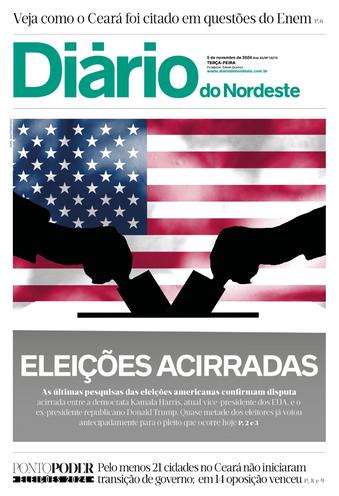 Capa da Edição do dia do jornal Diário do Nordeste