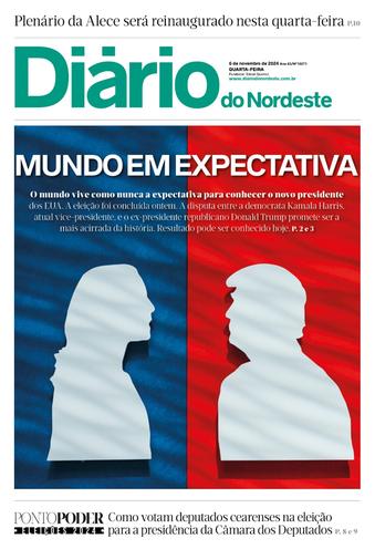 Capa da Edição do dia do jornal Diário do Nordeste