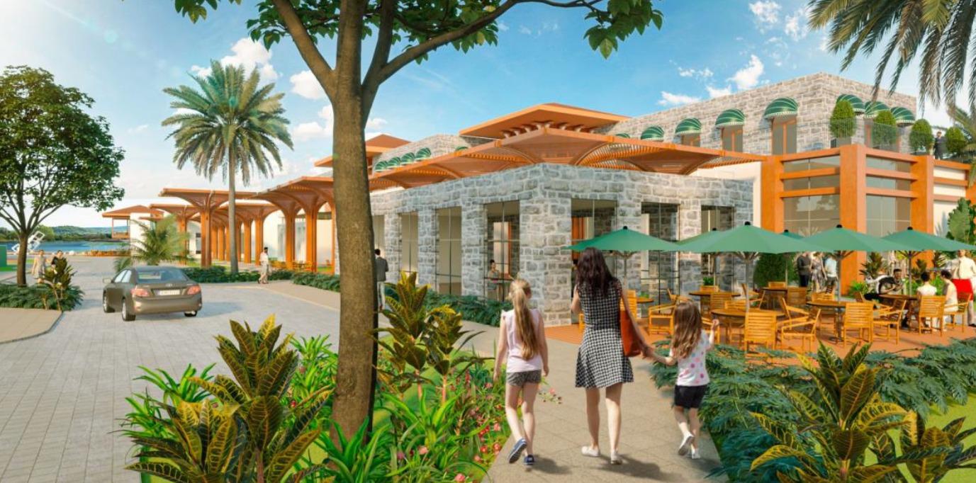 Arte do projeto do Laguna Mall, no Eusébio