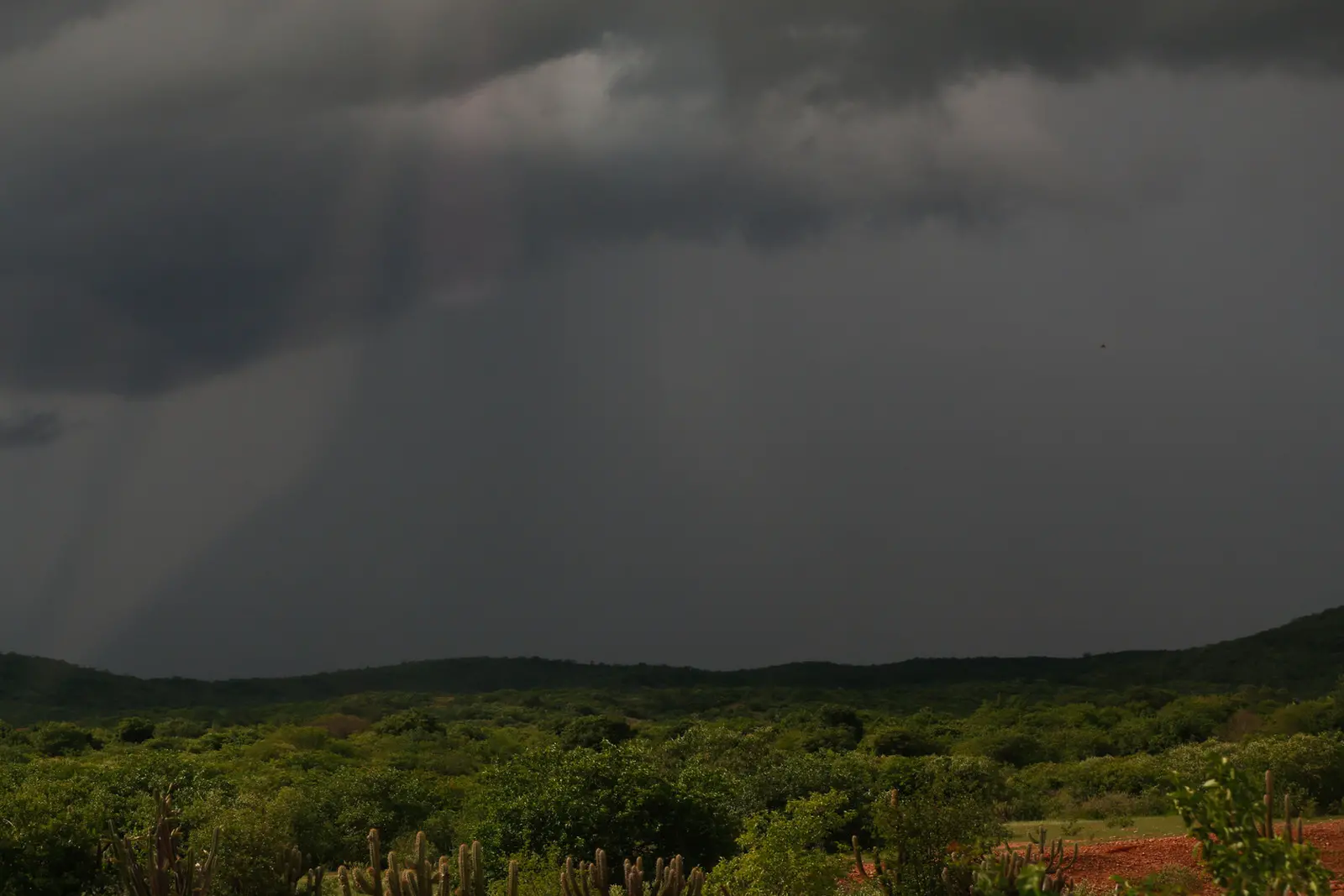 Paisagem nublada no Ceará