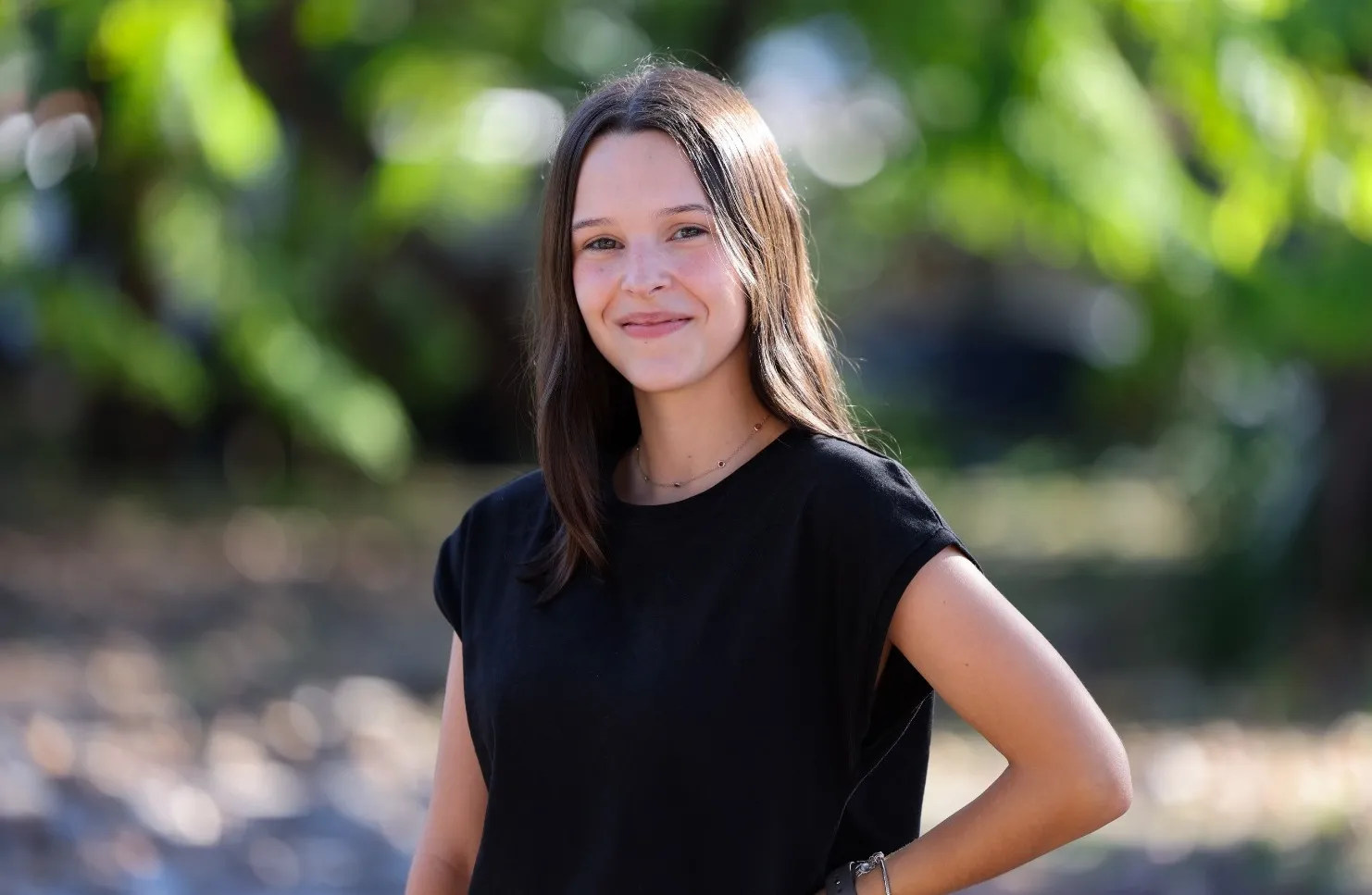 Larissa Feijó é aluna de Engenharia Civil