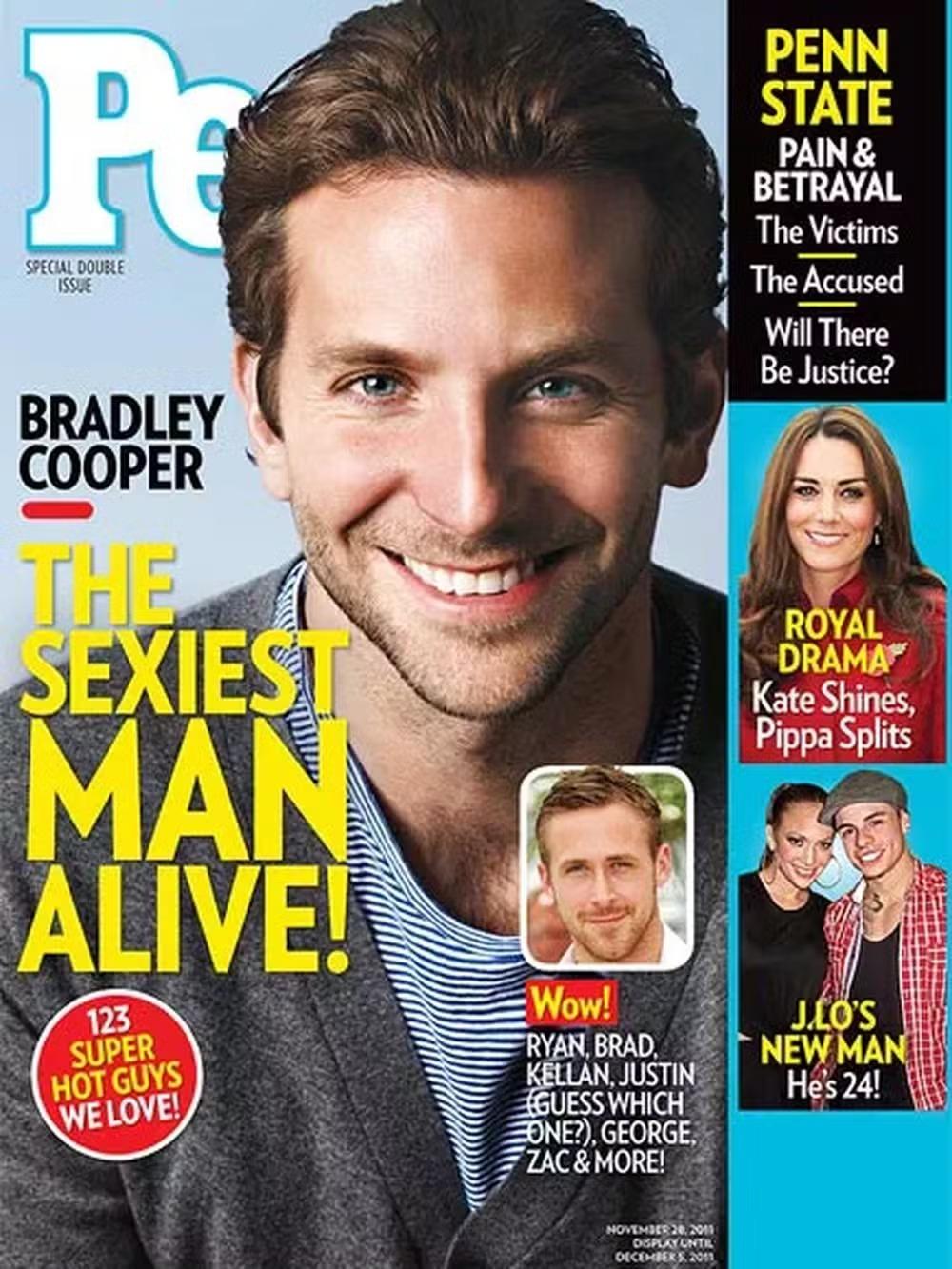 Capa da People com homem mais sexy de mundo em 2011: Bradley Cooper