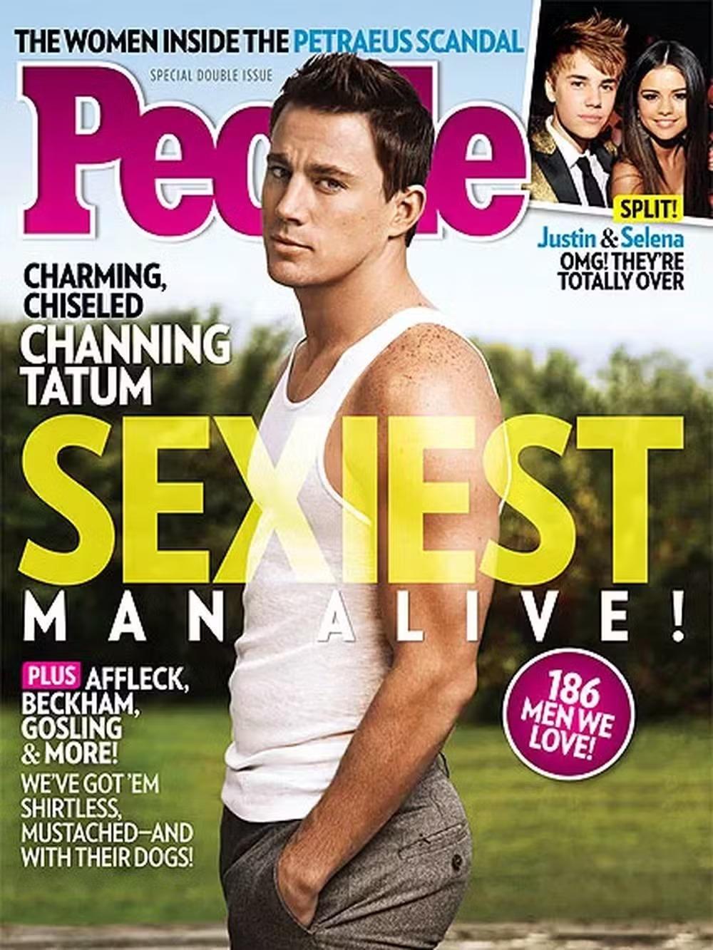 Capa da People com homem mais sexy de mundo em 2012: Channing Tatum