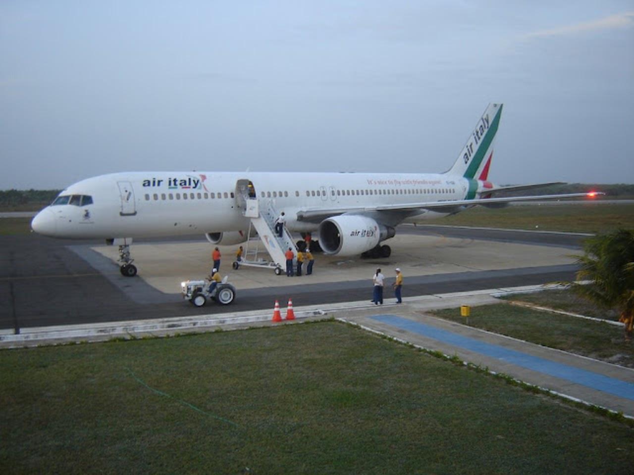 air italy no aeroporto de parnaíba