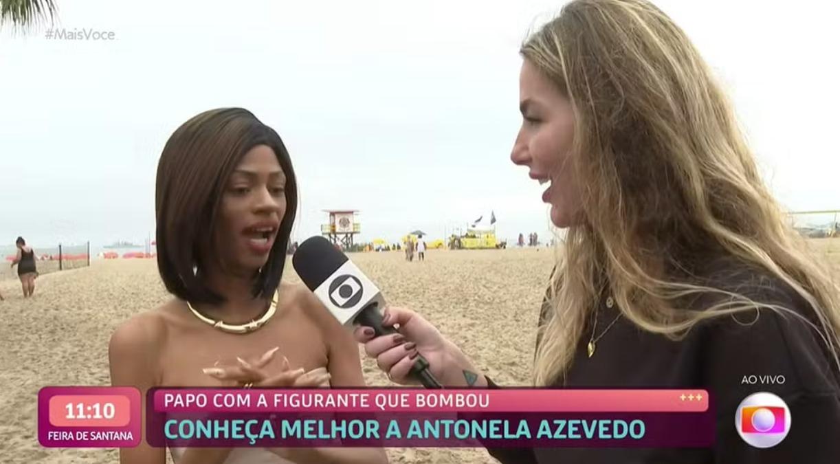 Antonela Azevedo em entrevista no programa Mais Você, nesta sexta-feira (15)