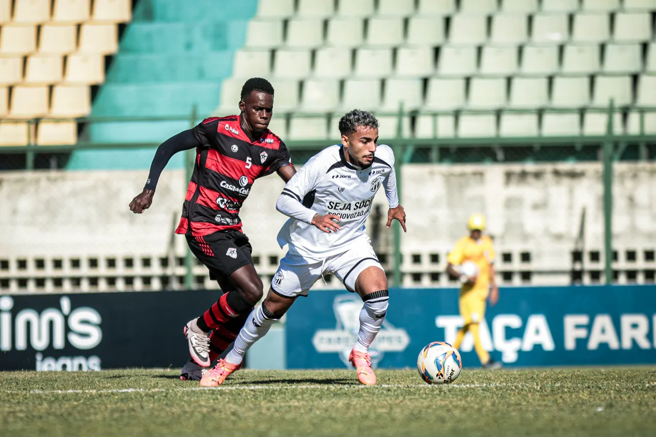 O Ceará disputa a Fares Lopes com uma equipe sub-20 e vem de dois empates