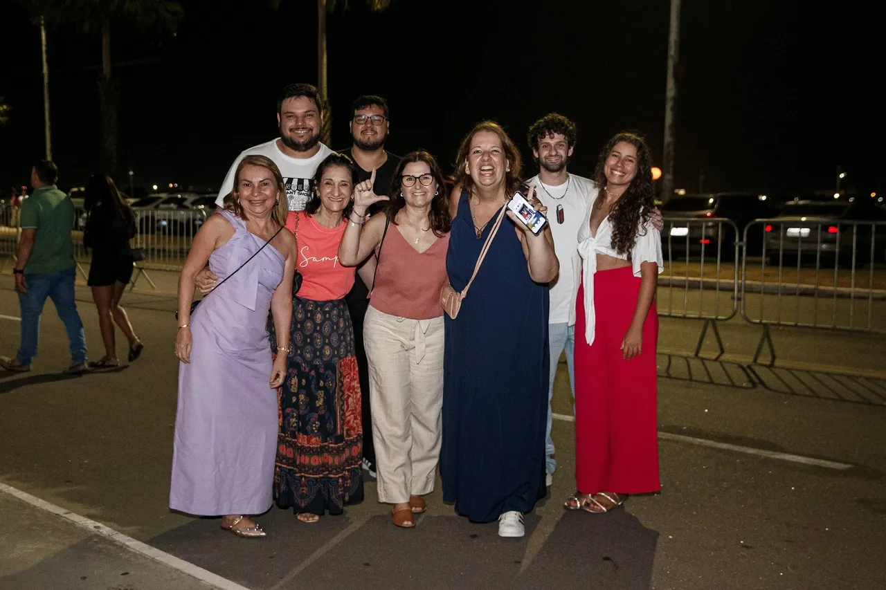 Famílias e amigos no Show Caetano e Bethânia
