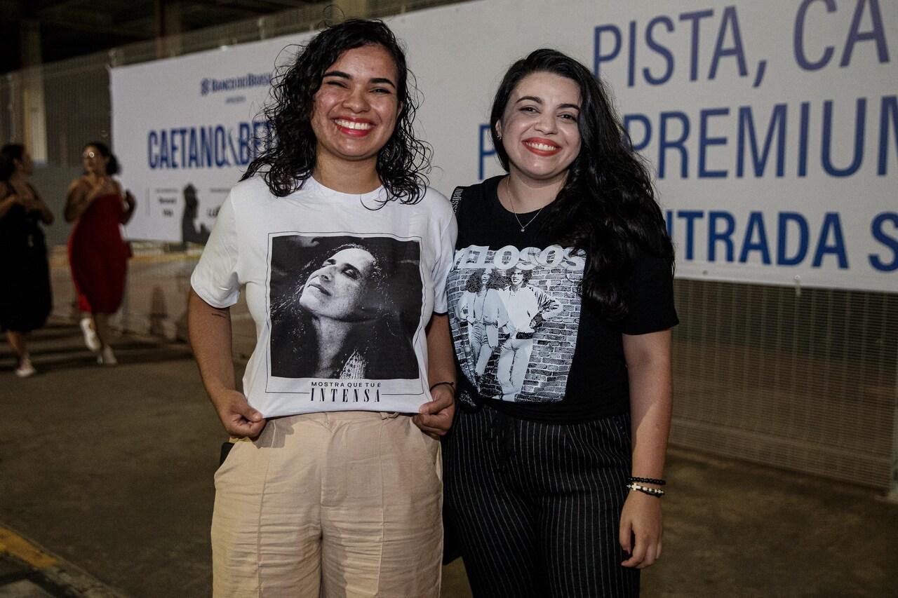 Amanda e Lana vieram de Teresina para curtir o show