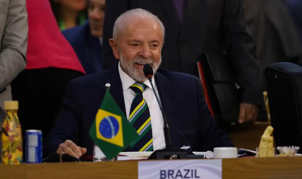 O presidente do Brasil, Luiz Inácio Lula da Silva durante lançamento da Aliança Global Contra a Fome e a Pobreza, no G20, na zona central da capital fluminense. Foto: