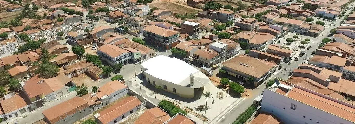 A cidade de Ibicuitinga vista de cima