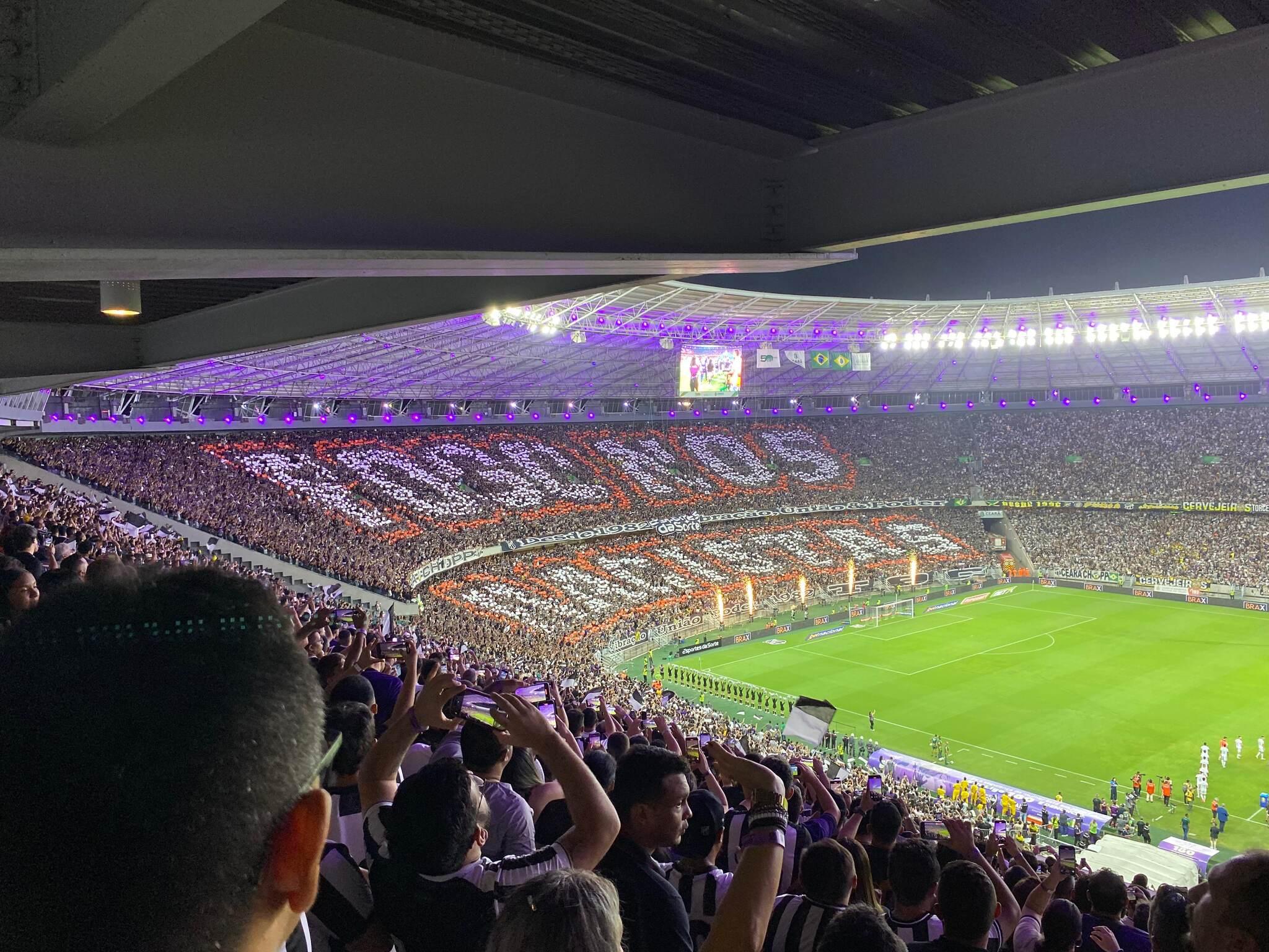 Mosaico da torcida do Ceará