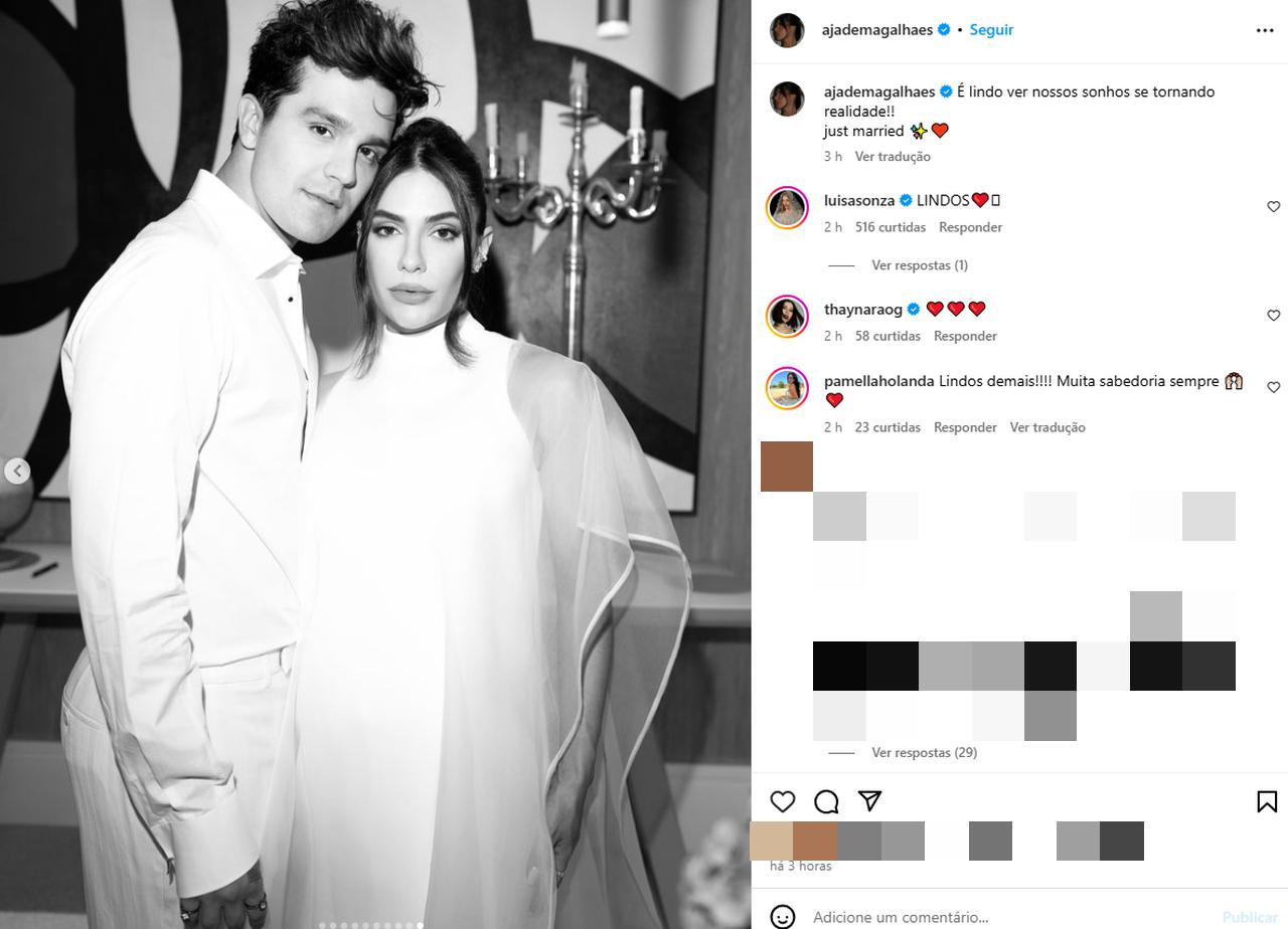 Foto do casamento de Jade Magalhães e Luan Santana