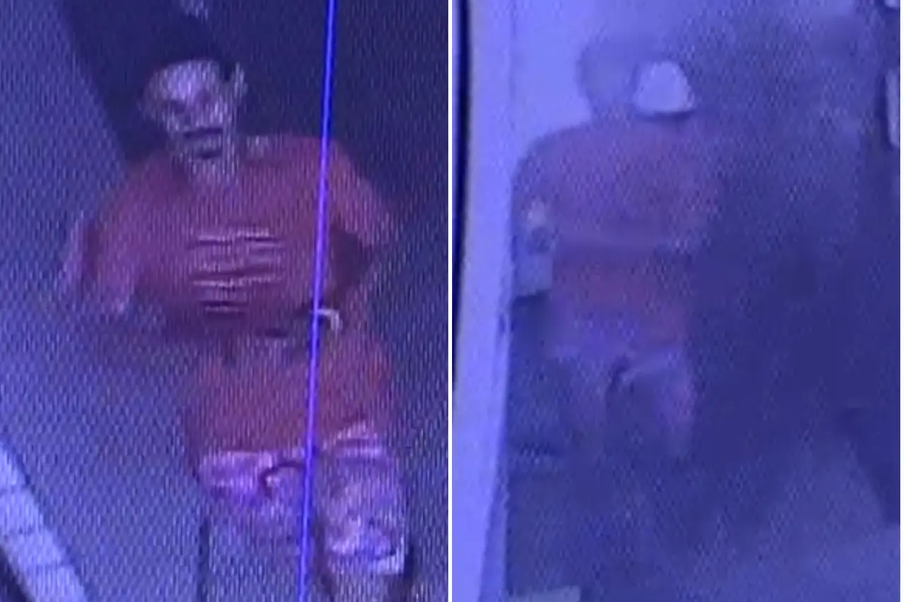 Homem fugindo algemado da polícia militar