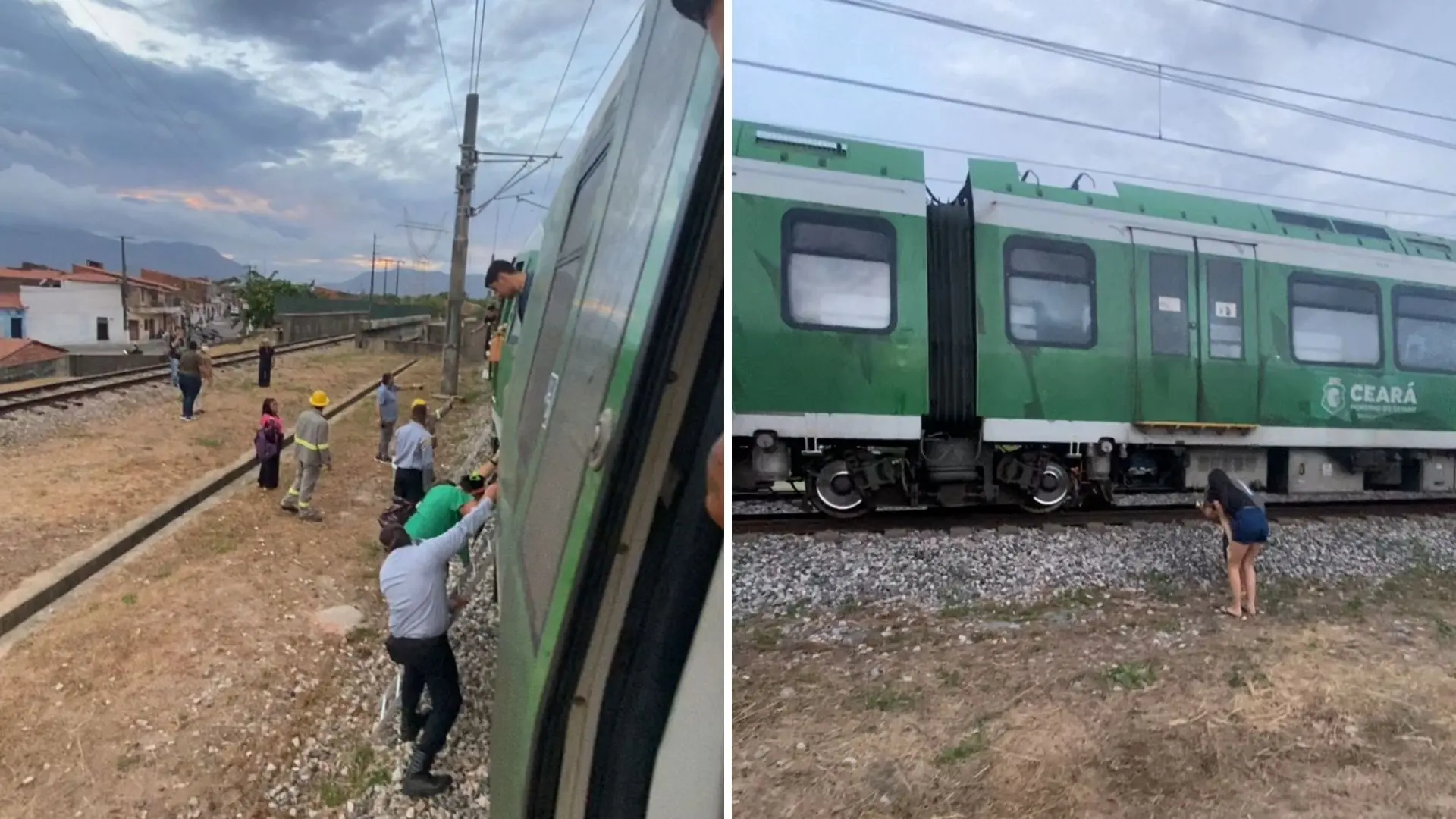 Linha do Metrofor é interrompida após atropelamento de vaca