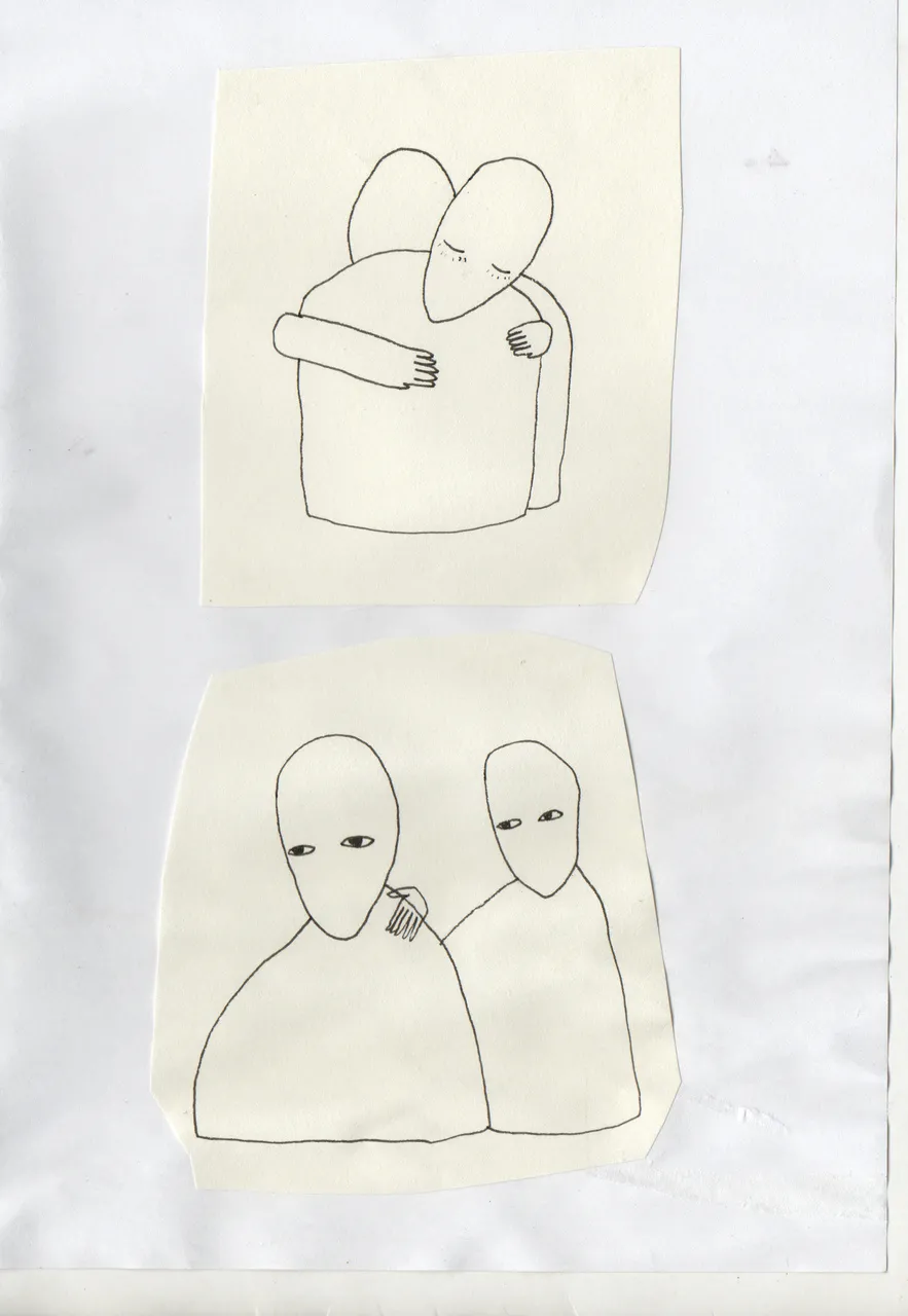 Desenhos de Peaug têm como foco o traço e as emoções