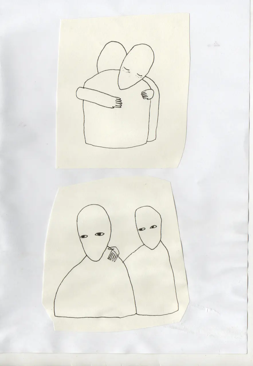 Desenhos de Peaug têm como foco o traço e as emoções