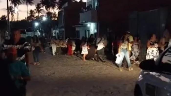 Participantes da procissão