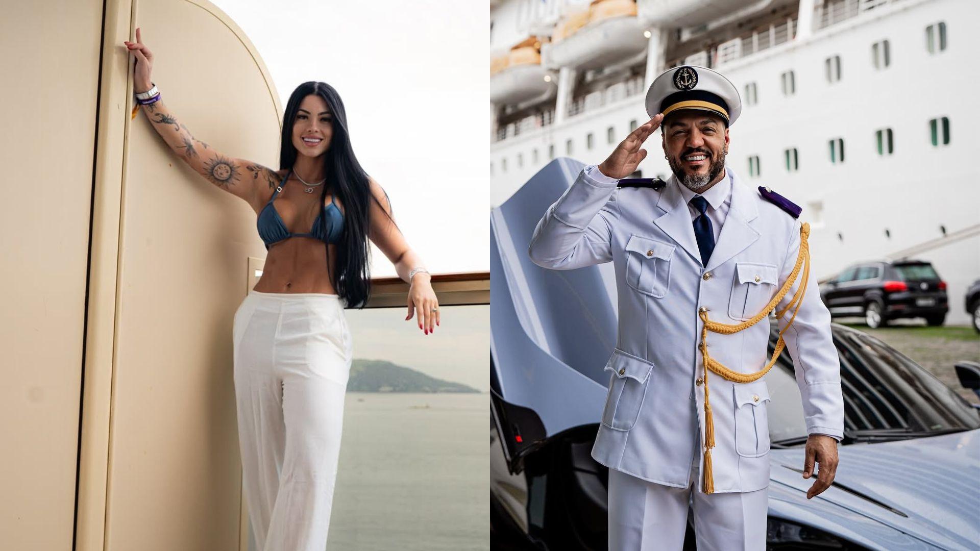 Quem é Rayane Figliuzzi, nova namorada de Belo hospedada na cabine de luxo em navio do cantor