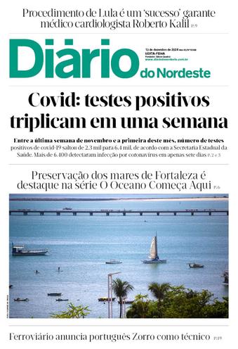 Capa da Edição do dia do jornal Diário do Nordeste