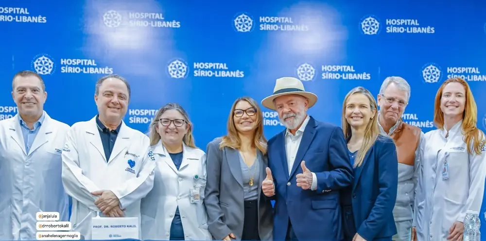 Lula em coletiva de imprensa