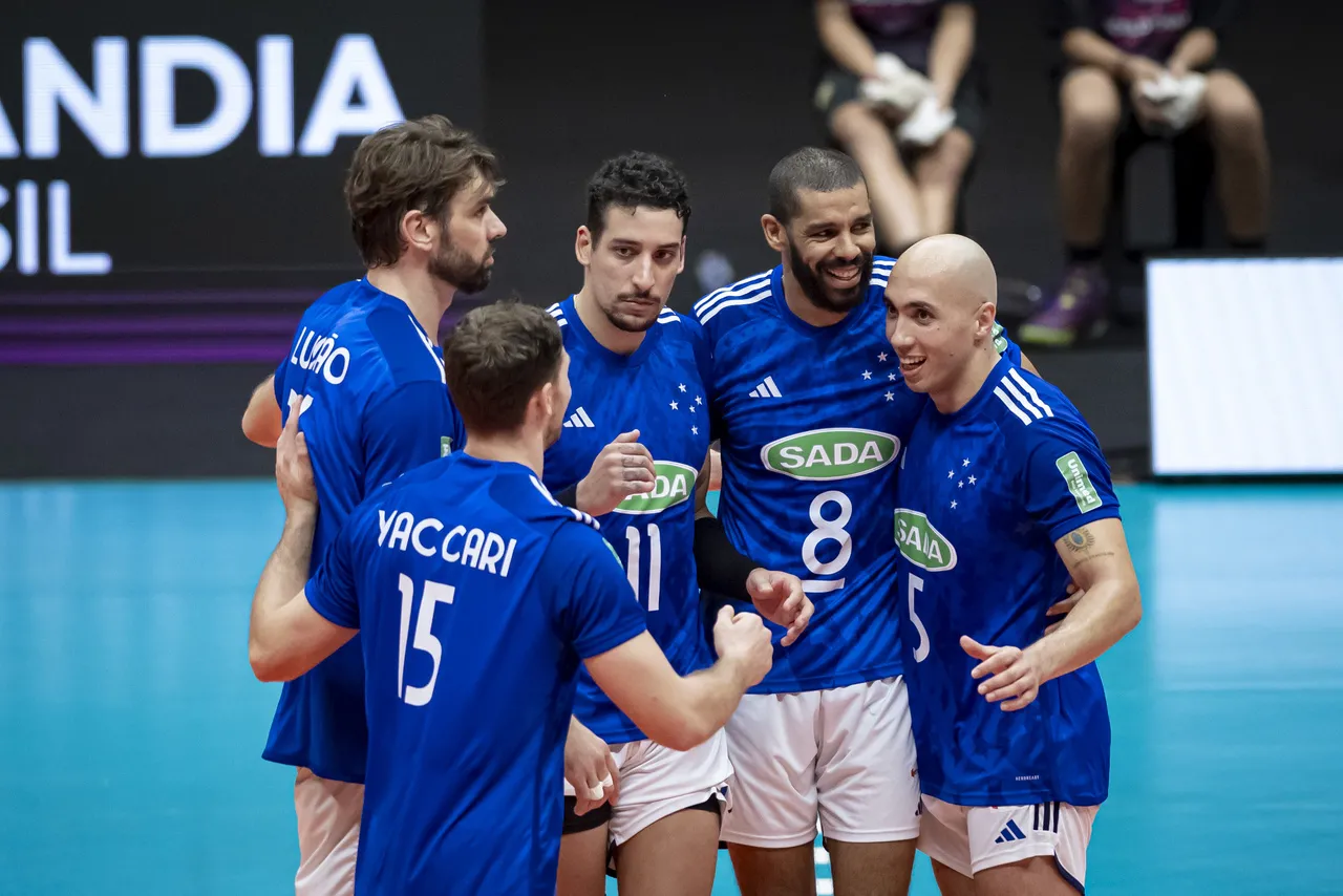 O Cruzeiro fez grande jogo e foi campeão mundial de volei