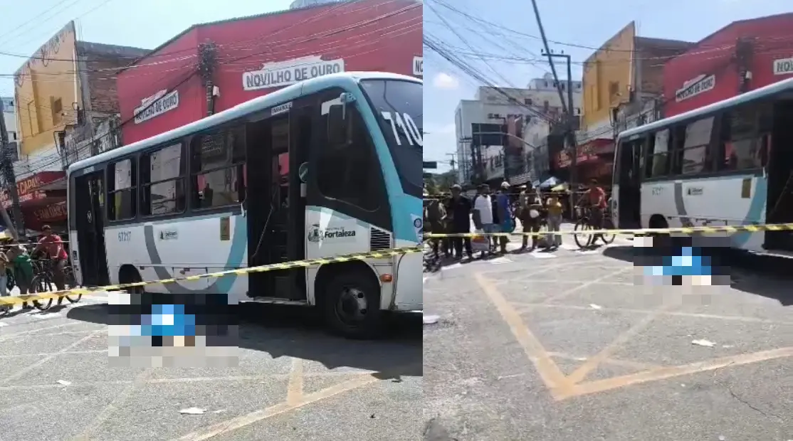 Acidente gerou bloqueio de via no Centro de Fortaleza