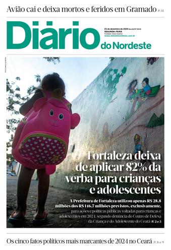 Capa da Edição do dia do jornal Diário do Nordeste